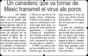 Noticia publicada en el Punt 